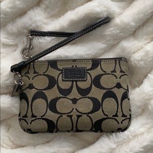 Coach Black Wristlet